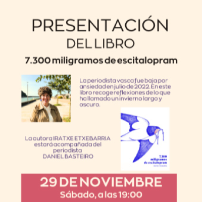 episode Presentación del libro 7300 miligramos de escitalopram artwork