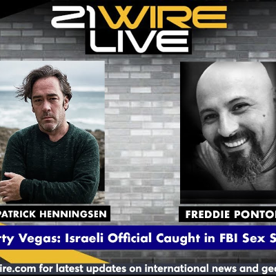 episode MIDWEEK WIRE - 'Dirty Vegas: Israel Caught in FBI Sex Sting' - Patrick Henningsen and Freddie Ponton artwork