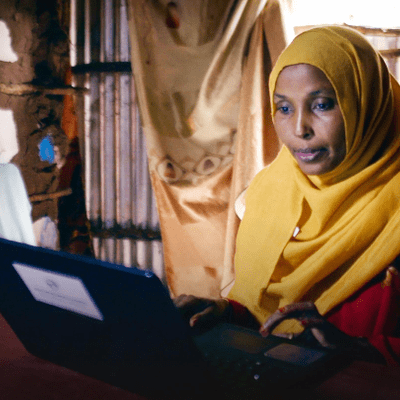 episode A path to higher education and employment for refugees | Chrystina Russell artwork