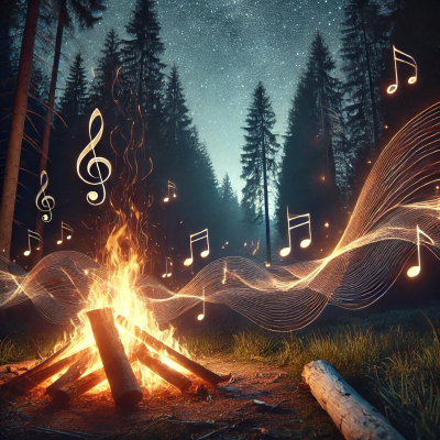 episode 😴🔥🎵 The Relaxing Sound of FIRE and Soft MUSIC to Soothe Nighttime ANXIETY artwork