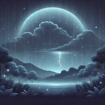 episode 😴🌩️ Immerse yourself in the THUNDERSTORM and gentle rain for deep and peaceful sleep artwork