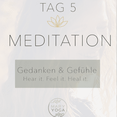 episode Meditationskurs BASIC Tag 5 — Gedanken & Gefühle - Hear it. Feel it. Heal it. artwork
