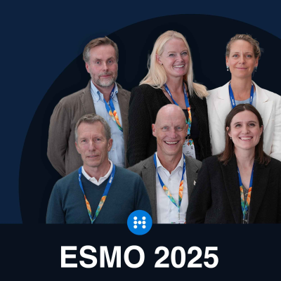 episode ESMO 2025 Oppsummert med Kristina Lindemann, Katharina Bischof, Jan Oldenburg, Maria Vigmostad, Egil Blix og Bjørn Naume artwork