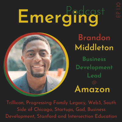 episode Stanford Professor, Amazon Web3 Biz Dev leader provides Career Insights | Brandon Middleton E1.10 artwork