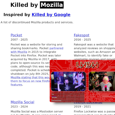 episode Killed By Mozilla artwork