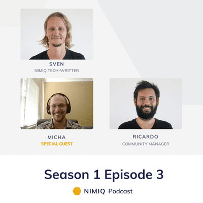 episode S01E03 Nimiq Podcast - Introducing Micha and the Nimcubator, Dogecoin price craze, fiat financial crisis & more. artwork