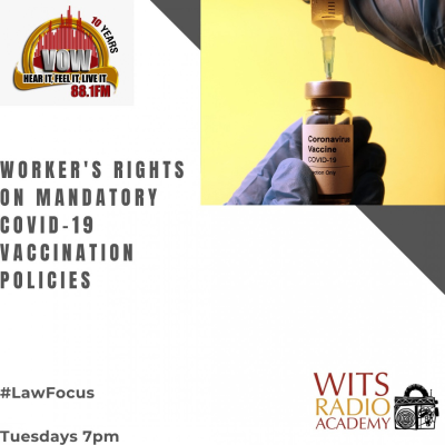 episode Law Focus - Worker’s rights on mandatory COVID-19 vaccination policies artwork