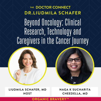 episode Beyond Oncology: Clinical Research, Technology and Caregivers in the Cancer Journey with Dr Naga K Sucharita Cheedella artwork