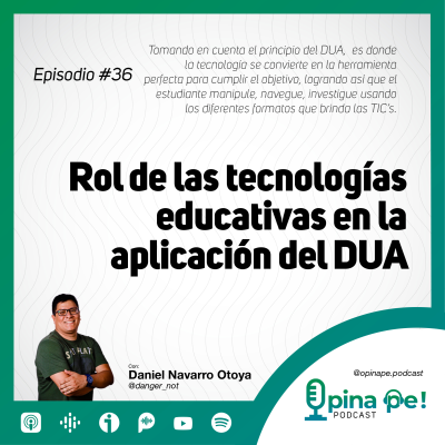 episode Episodio 36 - Rol de las tecnologías educativas en la aplicación del Diseño universal del aprendizaje artwork