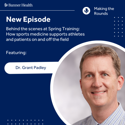 episode Behind the scenes at Spring Training: How sports medicine supports athletes and patients on and off the field artwork