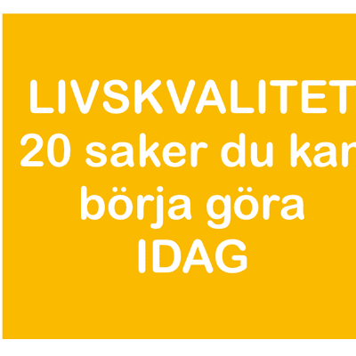 episode Episod #13 SVENSKA - 20 saker du kan göra för att förbättra ditt liv - FREDAGSMOTIVATION artwork