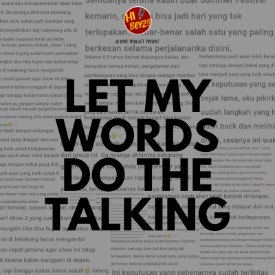 episode Ep 10: Let My Words do The Talking artwork
