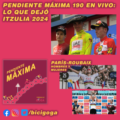 episode PENDIENTE MÁXIMA 190: Lo que dejó Itzulia 2024 y Paris Roubaix artwork
