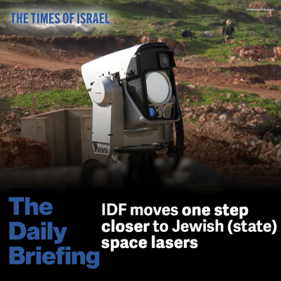 episode Day 604 - IDF moves one step closer to Jewish (state) space lasers artwork