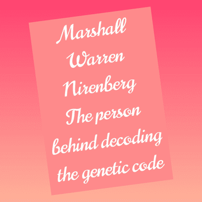 episode Marshall Warren Nirenberg - The person behind decoding the genetic code artwork