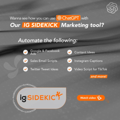 episode ChatGPT From OpenAI Is Now Integrated with Sidekick Marketing from Injured Gadgets artwork