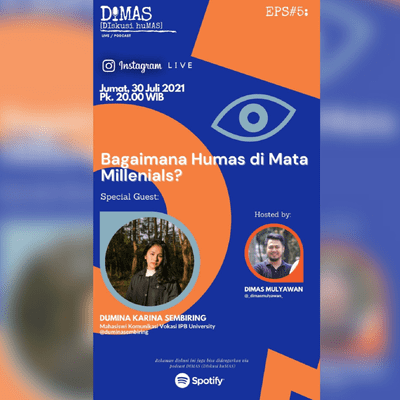 episode #5. Bagaimana Humas di Mata Millenials? (with: Dumina Karina Sembiring - Mahasiswi Komunikasi Vokasi, IPB University) artwork