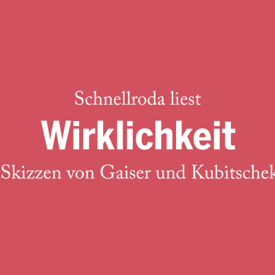episode Schnellroda liest : »Wirklichkeit« – Skizzen von Gaiser und Kubitschek artwork