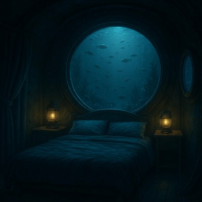 episode Deep Sea Bedroom Hideaway | Relaxing Underwater Submarine Sleep Sounds 🌌 artwork