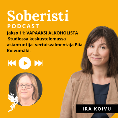 episode Jakso 11: Vapaaksi alkoholista - Vieraana vertaisvalmentaja Piia Koivumäki artwork