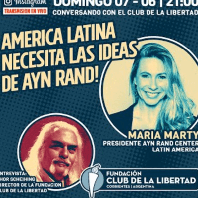 episode CONVERSANDO CON EL CLUB - Maria Marty - America Latina Necesita las Ideas de Ayn Rand artwork