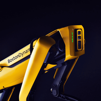 episode SPOTcast #2 Robotics from Boston Dynamics at Cluster Reply. Real-world use cases. Security. artwork