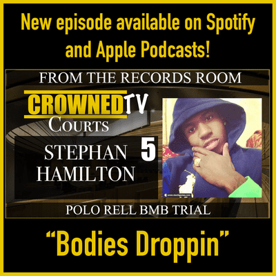 episode "Bodies Droppin" The War Between BMB and Edenwald, Polo Rell trial artwork