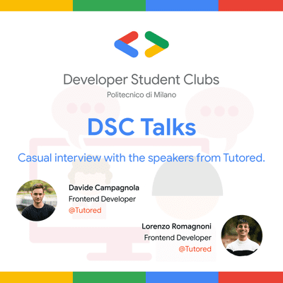 episode DSC Talks - Tutored, Flutter & Startups artwork