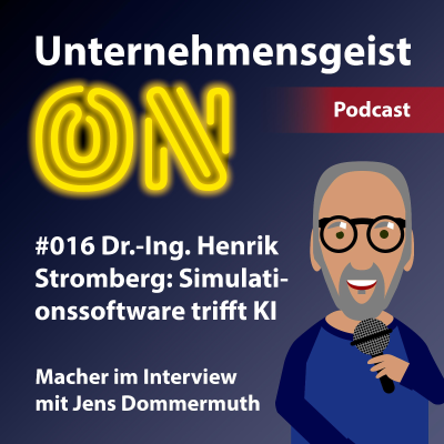 episode #016 Dr.-Ing. Henrik Stromberg: Simulationssoftware trifft KI artwork