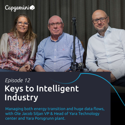 episode 12. Managing both energy transition and huge data flows, with Ole Jacob Siljan VP & Head of Yara Technology center and Yara Porsgrunn plant. artwork