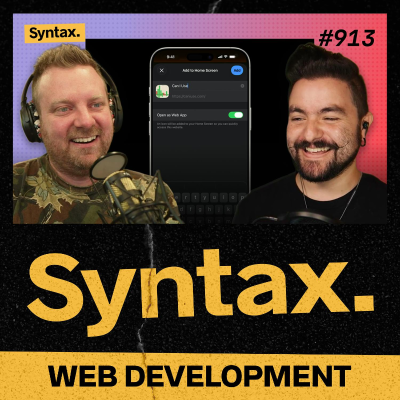 episode 913: NEWS: Remix drops React, Safari 26 CSS + mega fast Vite and TypeSCript artwork