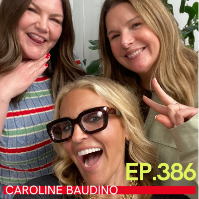 episode Caroline Baudino, AKA Shop With Caroline on Luxe-for-Less Beauty and Fashion Finds, Her Iconic Jewelry Stacking and Showing up For Yourself – At Any Age artwork