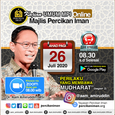 episode PERILAKU YANG MEMBAWA MUDHARAT - 2 (Kajian MPI Ahad Online 26.07.2020) artwork