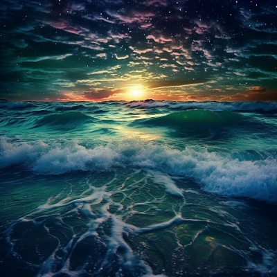 episode Deep Sleeping 8 Hours - Beat Fall Asleep Instantly with Ocean Waves Sound All Night Long for Stress artwork