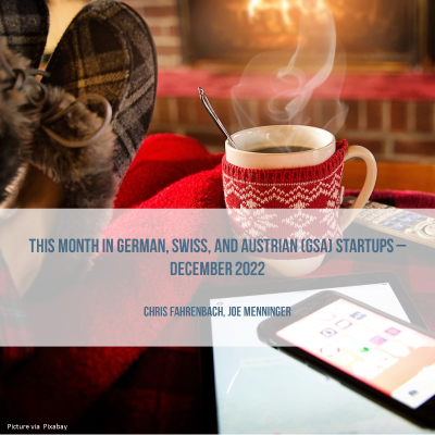 episode This Month in German, Swiss, and Austrian (GSA) Startups - December 2022 artwork
