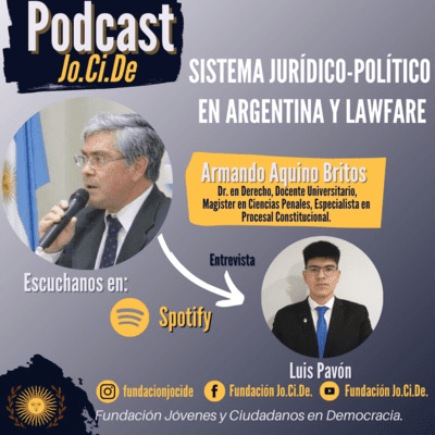 episode Sistema jurídico-político en Argentina y Lawfare - Armando Aquino Britos artwork