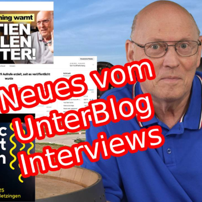 episode Neu im UnterBlog | 270.000 Abos | Interviews | Neues Buch im Mai artwork