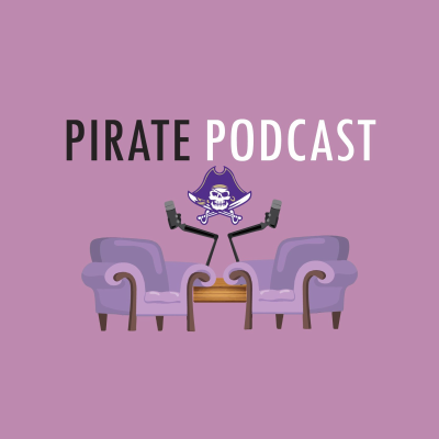 episode Pirate Podcast: Interview volleyball players Mckenna, Rylee, and Samantha. - Episode 100 artwork