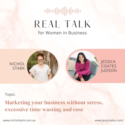 episode S2. E7 - Interview Jessica Coates - Marketing your business without stress, excessive time wasting and cost artwork