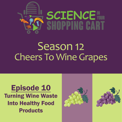 episode Season 12: Cheers To Wine Grapes | Episode 10: Turning Wine Waste Into Healthy Food Products artwork