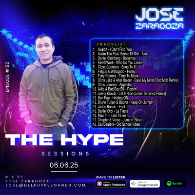 episode 180: Jose Zaragoza - The Hype Sessions Volume # 180 artwork