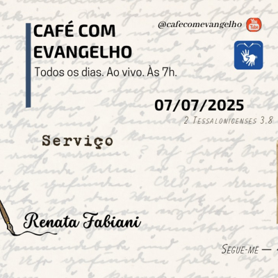 episode Café com Evangelho - 2 Tessalonicenses 3.8 - Serviço artwork