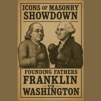 episode Icons of Masonry Showdown Franklin vs Washington artwork