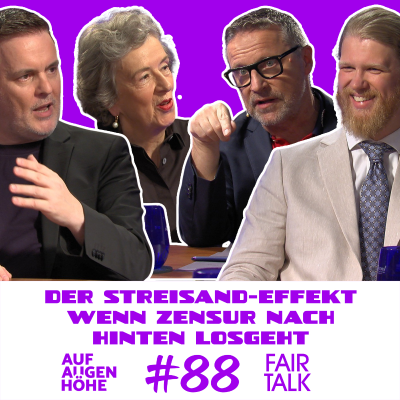 episode DER STREISAND-EFFEKT Jeannette Fischer, Marc Längert aka Clownswelt, Holger Kreymeier, Borris Brandt artwork