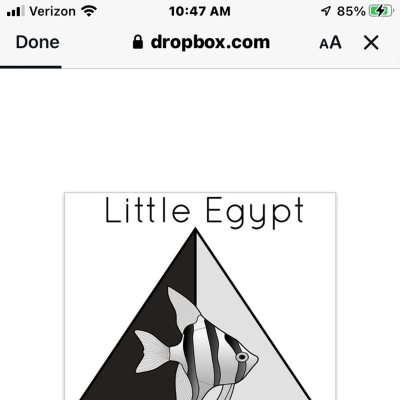 episode little Egypt aquarium club artwork