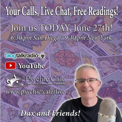 episode Dax and Friends! LIVE Chat and FREE Mini-Readings! ☕️ 🥰 🎙️ artwork