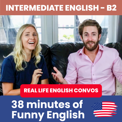 episode 38 Minutes of Real Life English Conversation - Intermediate level English Interview artwork