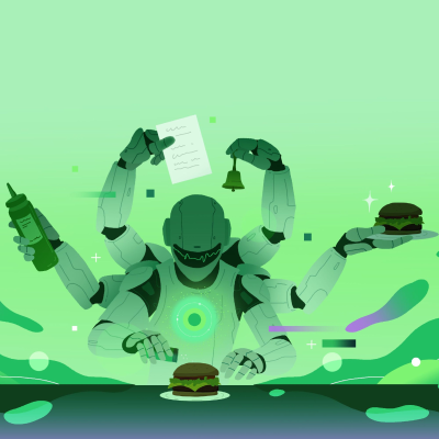 episode The Restaurant of the Future: Burgers with a Side of AI artwork