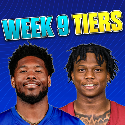 episode UPDATED Fantasy Football Week 9 Tiers & Rankings! QB, RB, WR, TE Breakdown + Must-Start Sleepers! (10/30 Fantasy Football Podcast( artwork