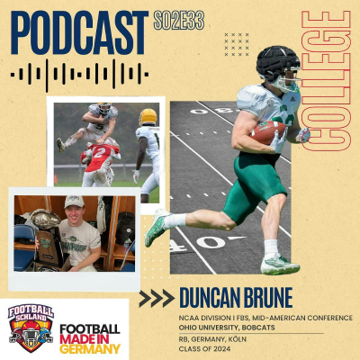 episode S02E33 Im Gespräch mit Duncan Brune, RB, Ohio University Bobcats artwork